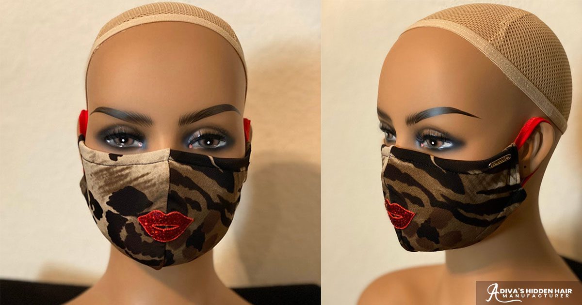 A Diva's Hidden Hair Adds Fashionable Flair to Face Masks