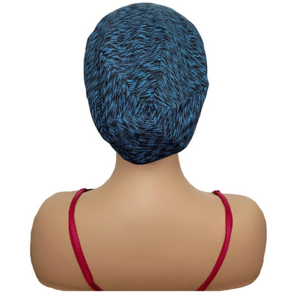 Blue Pattern Lightweight Bonnet For Cranial Wig Wearers