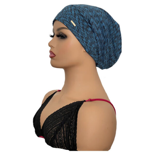 Blue Pattern Lightweight Bonnet For Cranial Wig Wearers