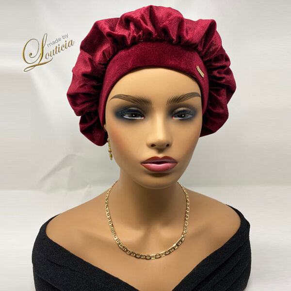 Velvet Sleep Bonnets For Women