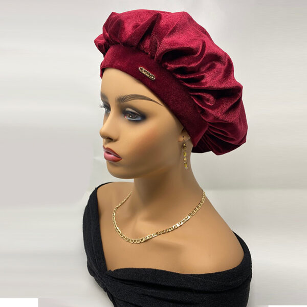 Velvet Sleep Bonnets For Women