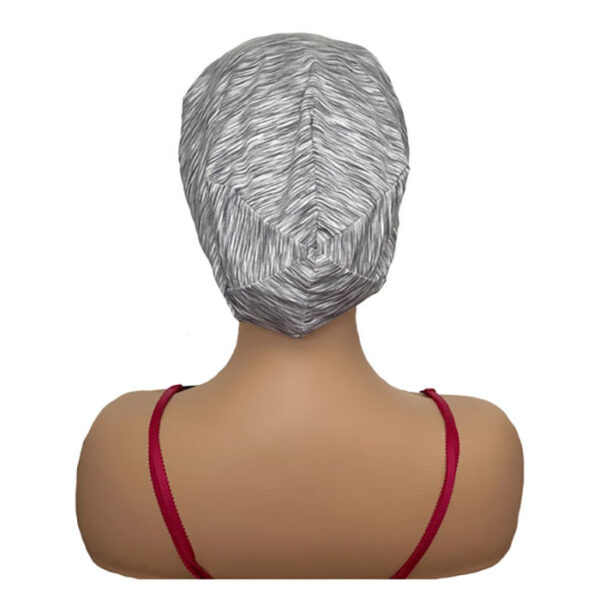 Gray Pattern Lightweight Bonnet For Cranial Wig Wearers