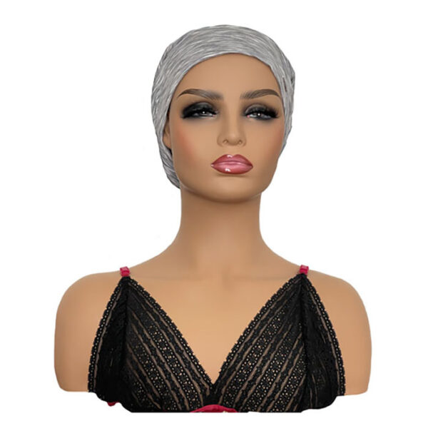 Gray Pattern Lightweight Bonnet For Cranial Wig Wearers