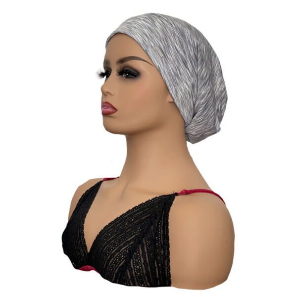 Gray Pattern Lightweight Bonnet For Cranial Wig Wearers