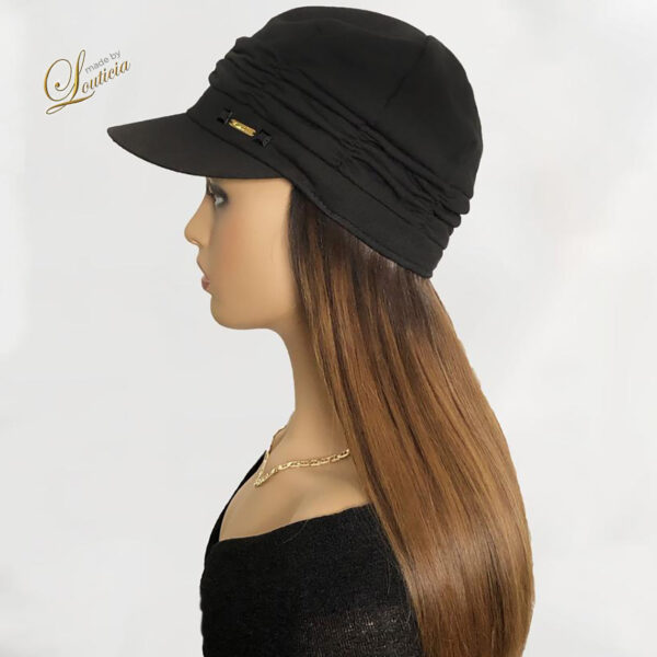 Hip Chemo Caps For Cancer Patients With 16 Inch Straight Chinese 100% Human Hair Attached