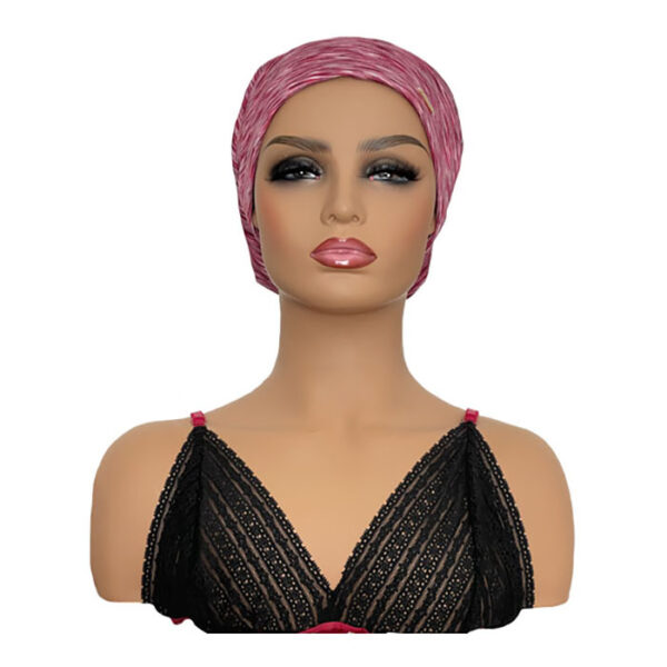 Red Pattern Lightweight Bonnet For Cranial Wig Wearers