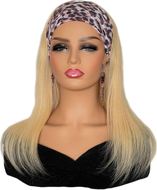 Leopard Headband Wig with Blonde Hair