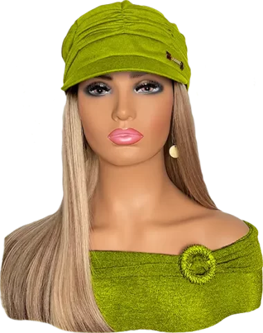 Hats with Hair Attached For Cancer Patients